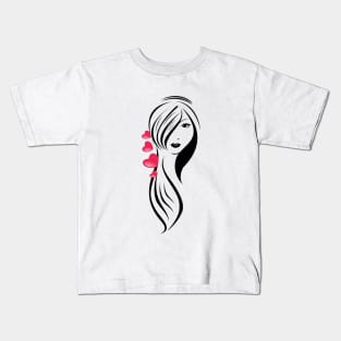 beauty girl Kids T-Shirt